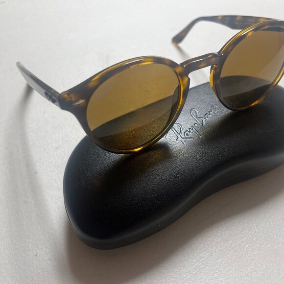 RAY BAN RB2180 2180 Havana Tortoise Polarized Sunglasses YSL Persol Tom Ford TF - Picture 2 of 6